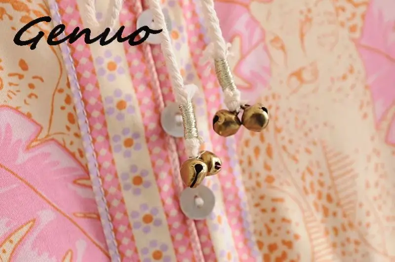 Laipelar Новые комбинезоны Boho с цветочным принтом Короткие Комбинезоны богемные Комбинезоны для женщин комбинезоны с коротким рукавом Новинка