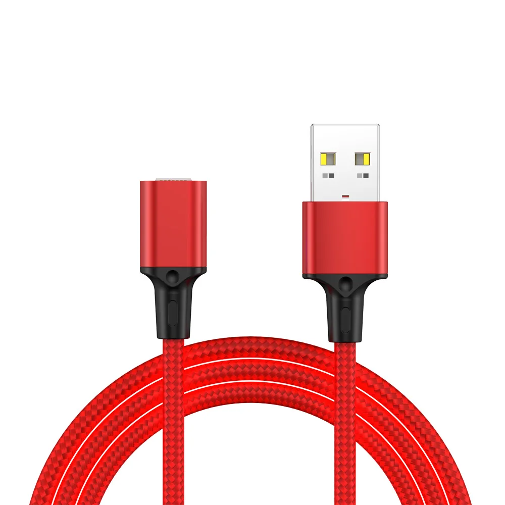 IPSY Магнитный Мобильный кабель для зарядки телефона 1 м QC3.0 Быстрая зарядка 3A 18 Вт Быстрая зарядка USB-Type C для Lightning iPhone Micro - Цвет: Red Cable Only