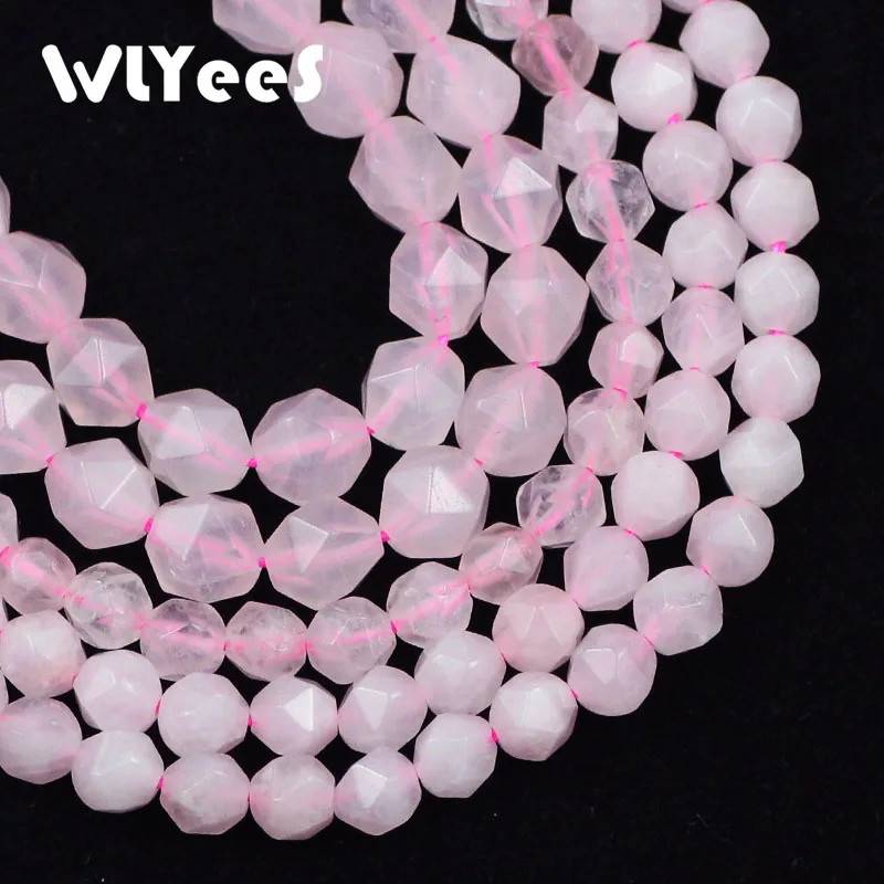 WLYeeS розовые кварцевые Хрустальные Бусины большой выпуск свободные бусины для