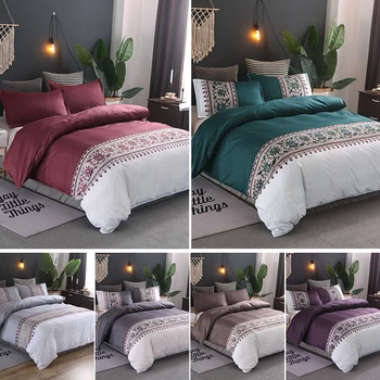 

European Style Print Bedding Set New 3PCS Duvet Cover Fashion Classical Household Bedding Bag Household Adults Bed Cover