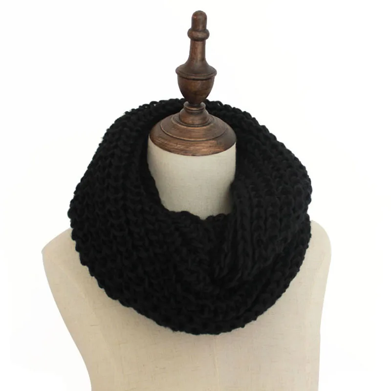 Зимний шарф женский вязаный твист уплотнительное кольцо шарфы утепленные шарфы-Снуды для дам снуд - Цвет: 3