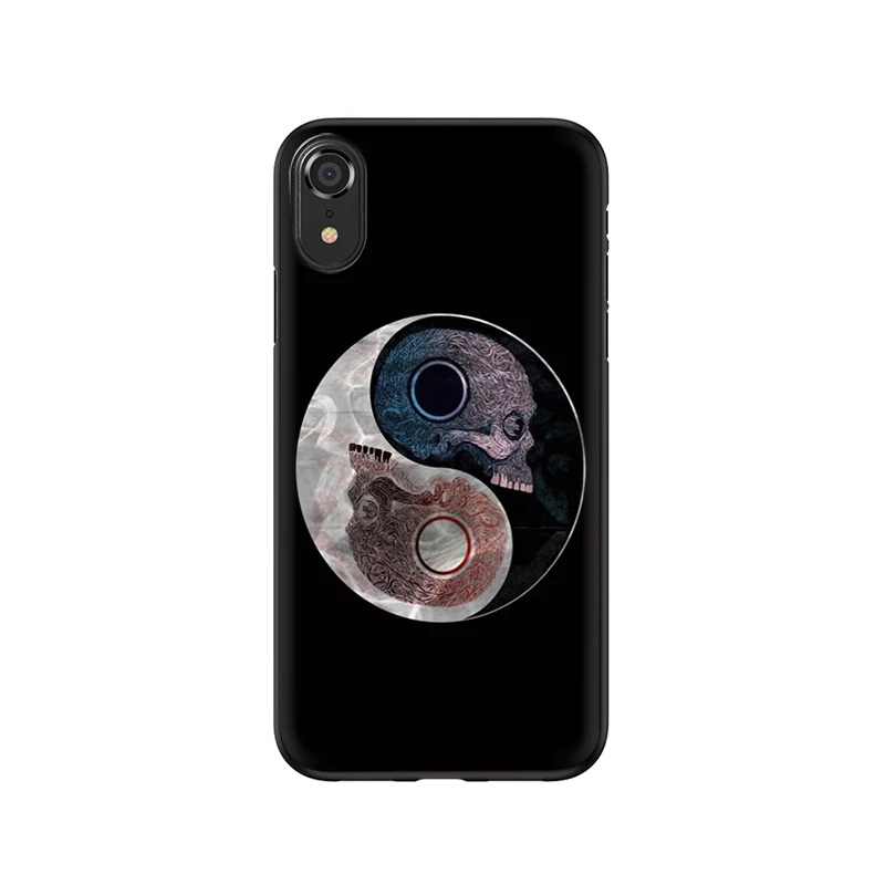 EWAU yin yang китайский силикон чехол для телефона iPhone 5 5S SE 6 6s 7 8 Plus X XR XS 11 Pro Max - Цвет: B2