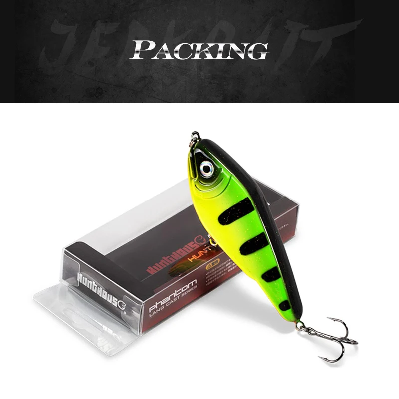 Hunthouse Jerkbait Pike Fishing Lure muskies Jerk VIB Musky Baits