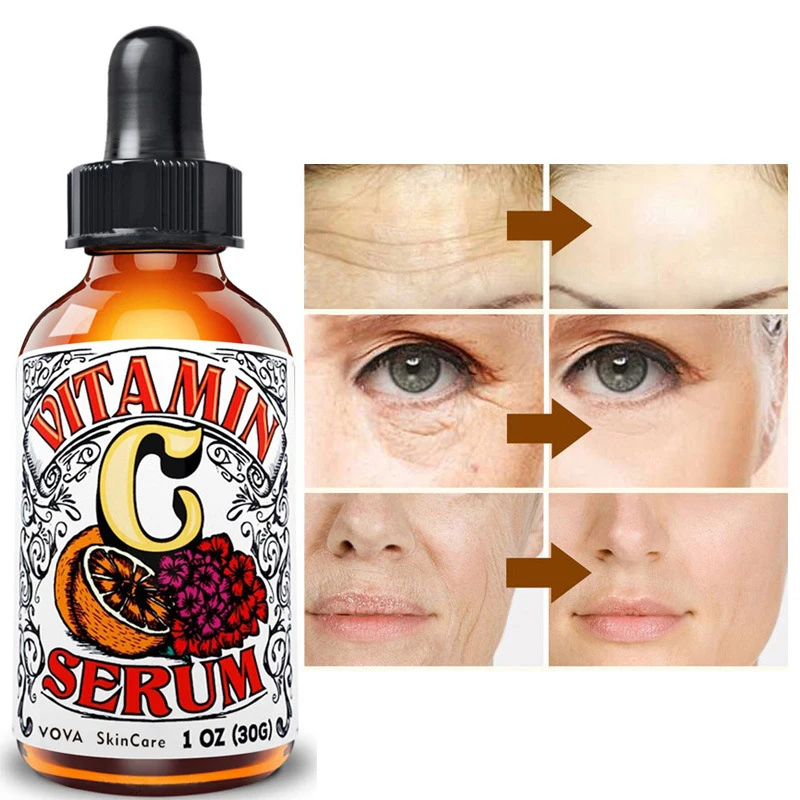Vitamin C Liquid Serum Anti aging Whitening Serum Oil Facial Serum Hyaluronic Acid Face Serum