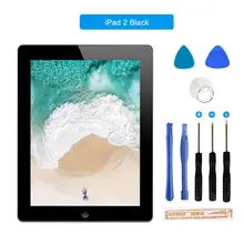 Flylinktech for iPad 2 Touch Screen Digitizer Front Glass Screen 9.7 Replacement Tablet Panel 7.9 LCD Display for Ipad mini 1 replacement touch screen for cable number ast 1001 touch screen panel digitizer for tablet