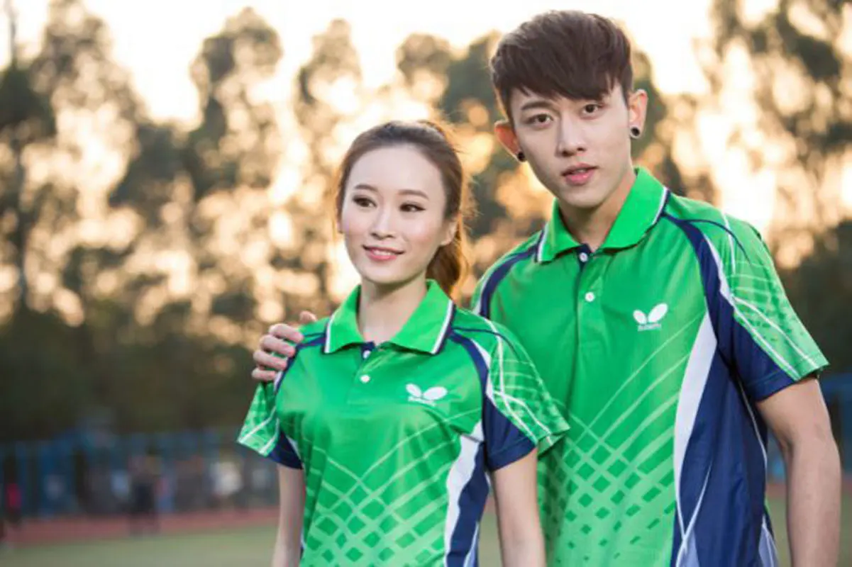 New Style Table Tennis Tops Quickdrying Shortsleeved Clothing for Men