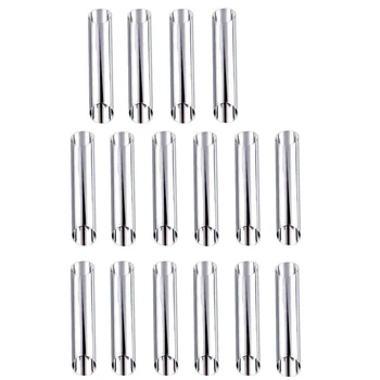 

Set of 16 Stainless Steel Cannoli Tubes, Non-Stick Coating,DIY Cannoli Moulds, Diagonal Shaped
