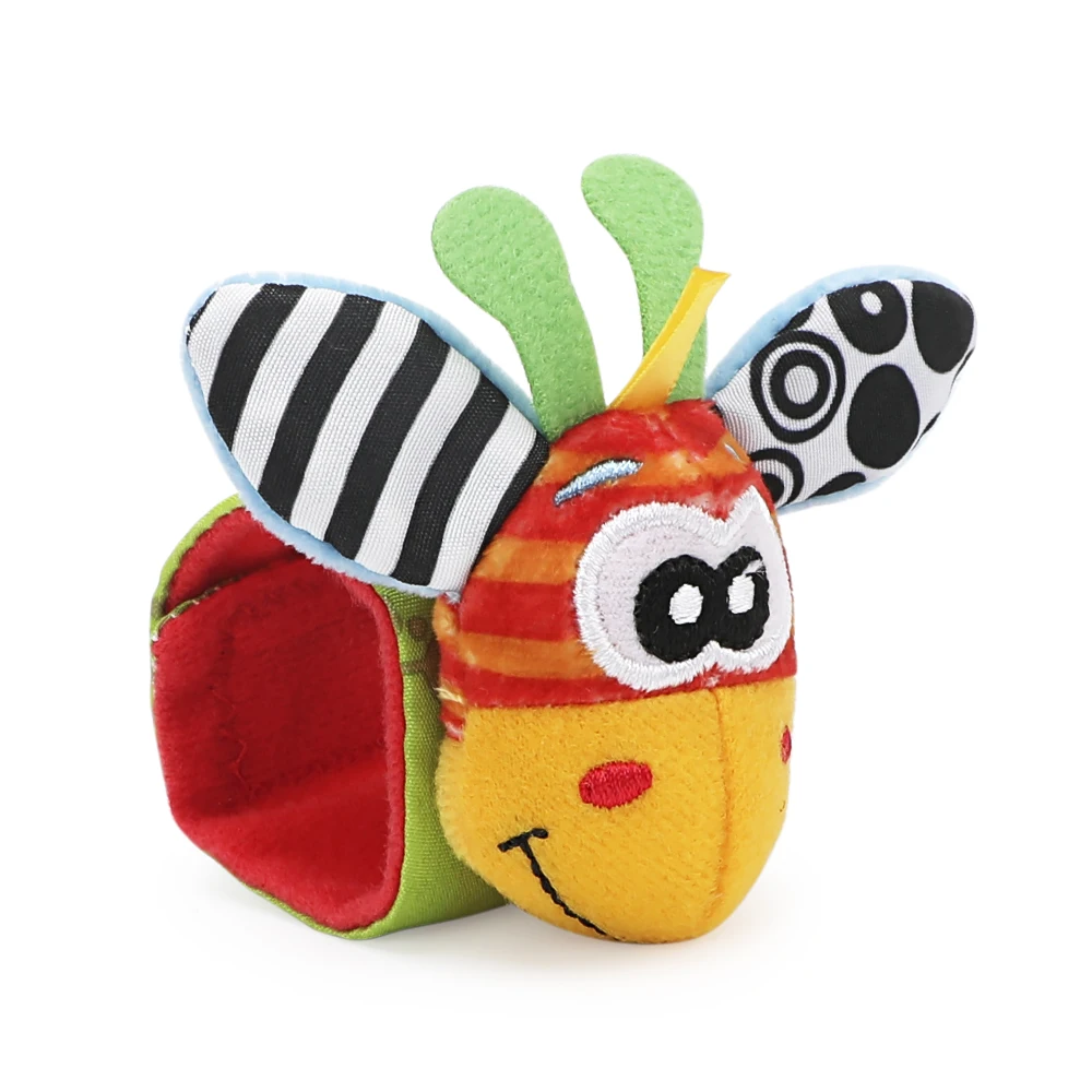 Newborn Baby Animal Watch With Wrist Strap Socks With Rattle Bell Newborn Baby Puzzle Early Education 5
