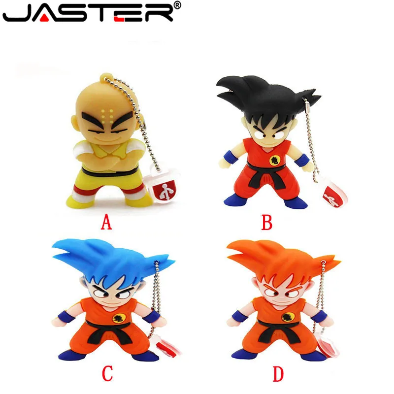 Модель JASTER Dragon Ball, usb флеш-накопитель с героями мультфильмов, флеш-накопитель Dragon ballz, флешки 8 ГБ, 16 ГБ, 32 ГБ, 64 ГБ, goku, usb флешка, ручка-накопитель