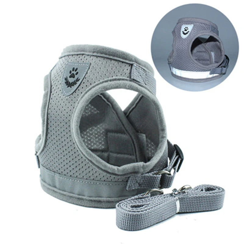 

Pets Breakaway Vest Style Dogs Chest Strap Dog Leash Reflective Rope Breathable Polyester Mesh Pet Supplies Go Out Walking Dog