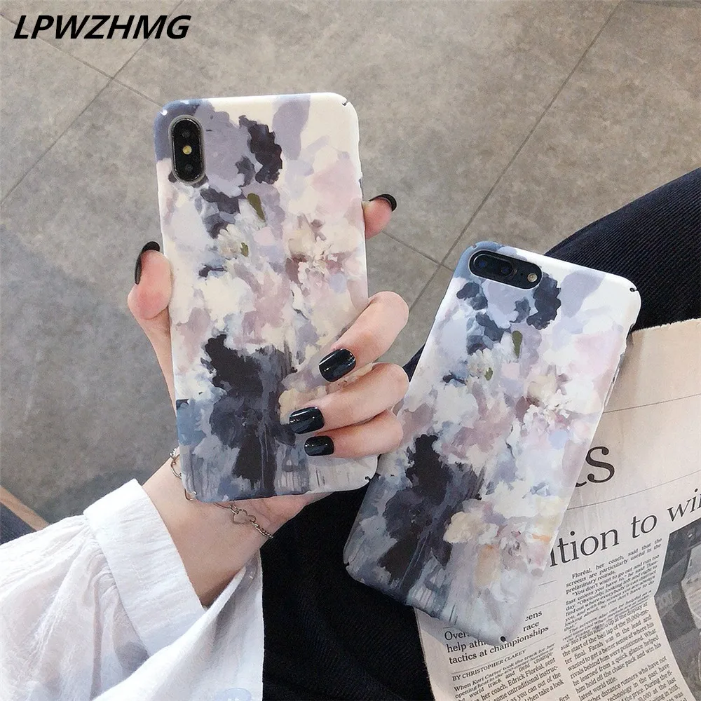 

Oil Painting Cartoon Hard Phone Case For Huawei P30 P10 P20 Pro Mate 20 10 Lite Honor 8X 9 10 P Smart 2019 Plus Case Cover