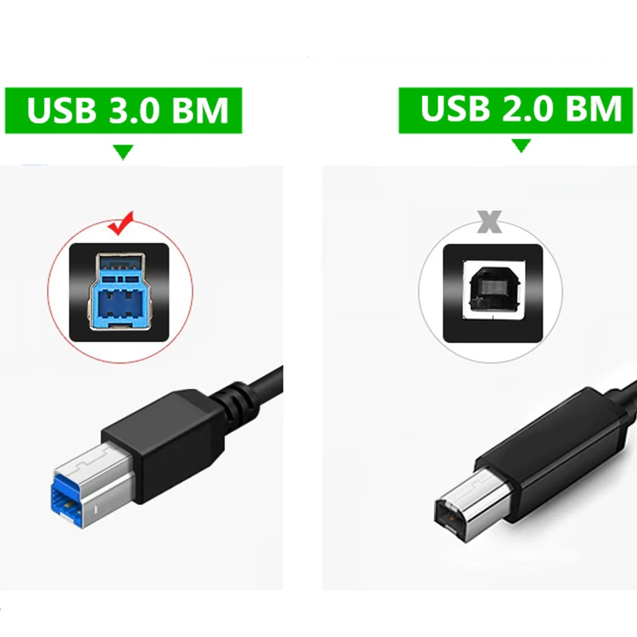 USB кабель USB для принтера type B папа-папа usb 3,0 совместимый для Canon hp 1 м; USB 3,1 type-C/USB3.0 BM 1 м