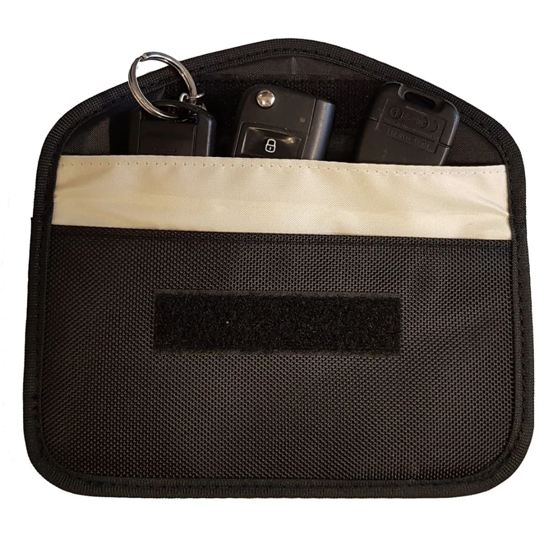 New Car Key Keyless Entry Fob Signal Guard Blocker Black Faraday Bag UK