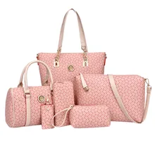 MUQGEW, 6 шт., женская сумка в комплекте, женская сумка через плечо, клатч, сумочка из искусственной кожи, идентификационная, с геометрическим рисунком, сумка-мессенджер, bolso mujer