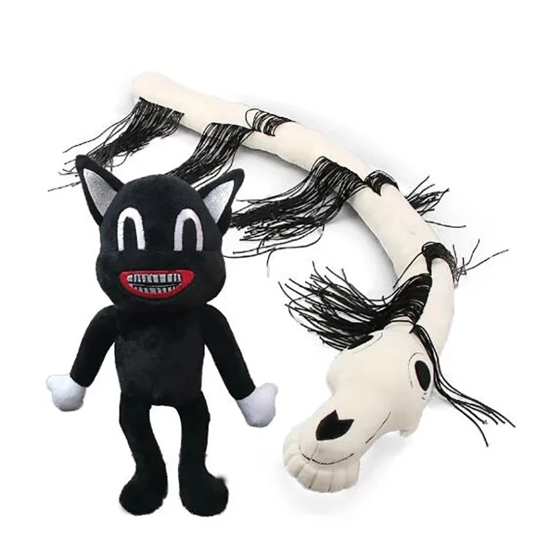 SILENT SIREN マスコット 2021New Arrival Siren Head Plush Toy Black Cartoon Cat Stuffed