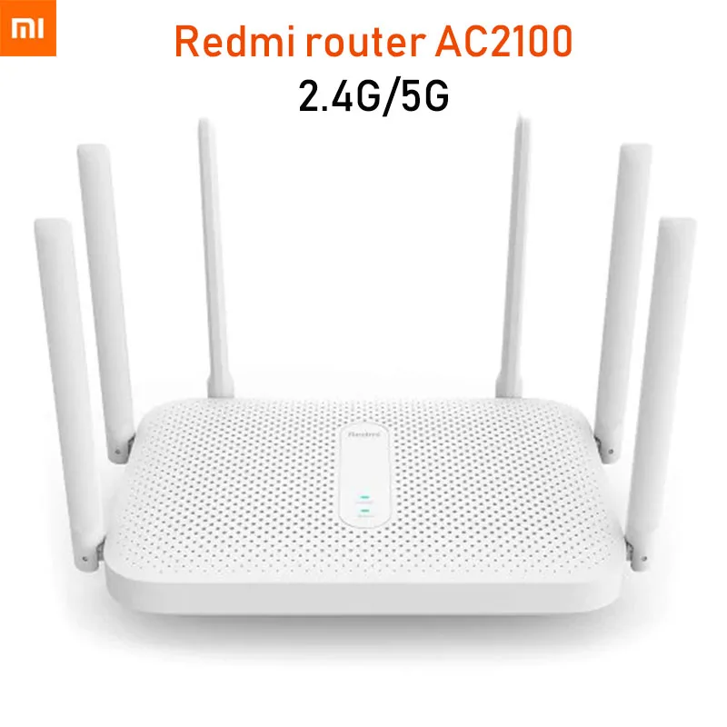 Маршрутизатор Xiaomi Redmi AC2100 2 4 ГГц 5 0 Мбит/с 6 антенн|Смарт-гаджеты| |