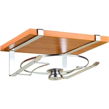 Настенный бытовой многофункциональный горшок с крышкой, разделочная доска, полка, большая крышка для горшка, Бесплатный удар, кухонный горшок, стеллаж для хранения LB1126