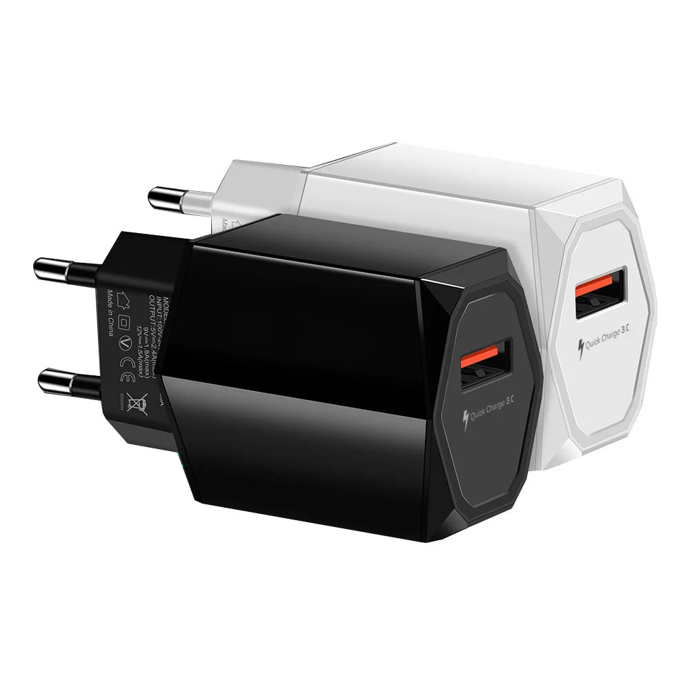 Быстрое зарядное устройство USB KOOYUTA 3,0 быстрое настенное зарядное устройство QC3.0 ЕС-разъем, для поездок настенный usb-адаптер для Samsung gаlaxy s6 iphone x Xiaomi и т. д
