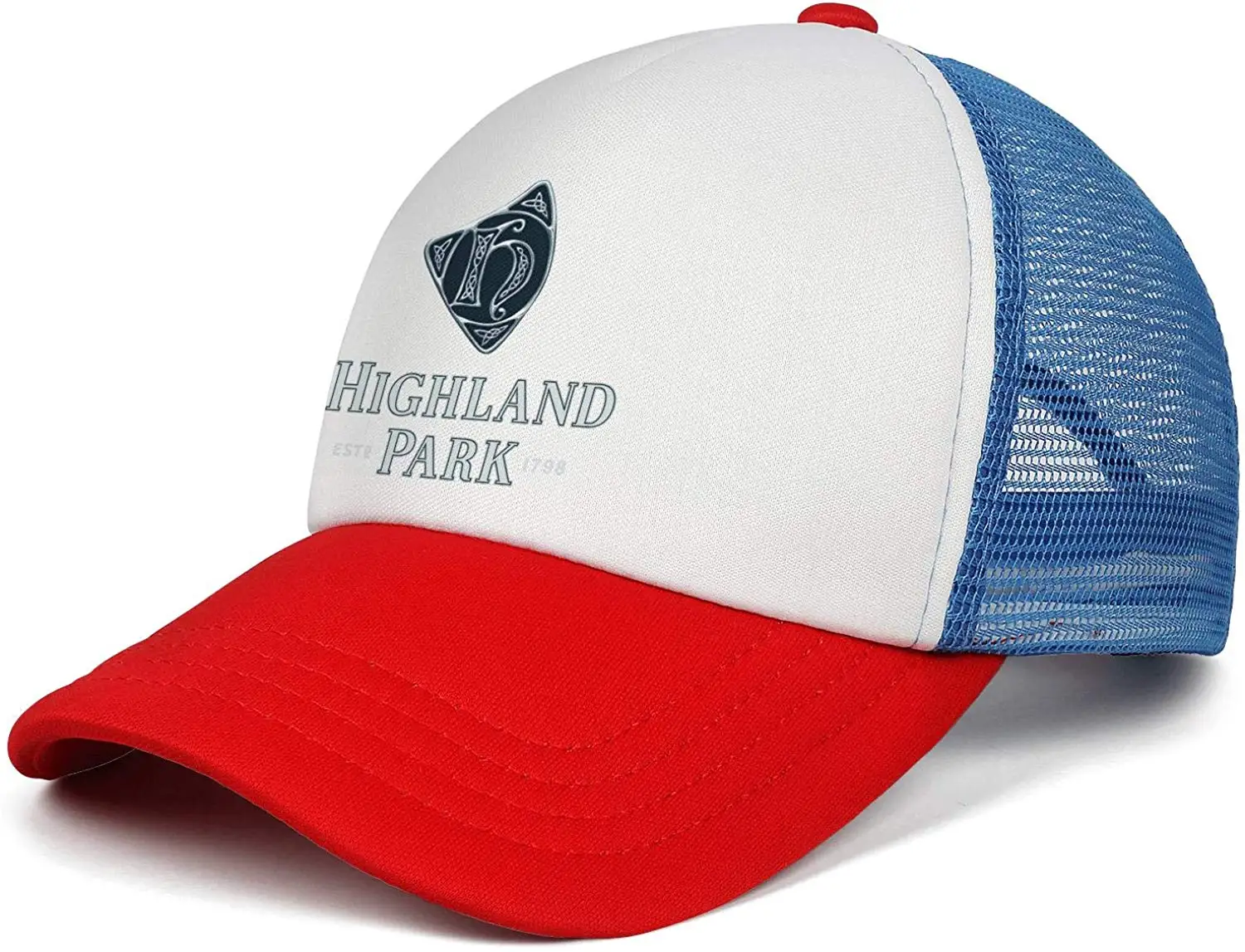 TSDFCMens Highland-Park-Stacked-1798-Caps низкий ключ Регулируемая сетка вождения хлопковые бейсбольные шапки