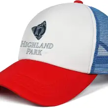 TSDFCMens Highland-Park-Stacked-1798-Caps низкий ключ Регулируемая сетка вождения хлопковые бейсбольные шапки