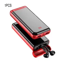 Новые наушники с быстрой зарядкой, Мобильная мощность 10000 мАч, сабвуфер, беспроводные наушники, наушники