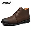 Handmade Men Boots Genuine Leather Men Snow Leather Boots WaterProof Work Safety Winter Ankle Boots Shoes ► Photo 1/6