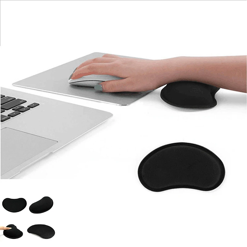 

Mouse Pad Memory Foam Wireless Massage Mouse Pillow Keyboard Black Wrist Mat