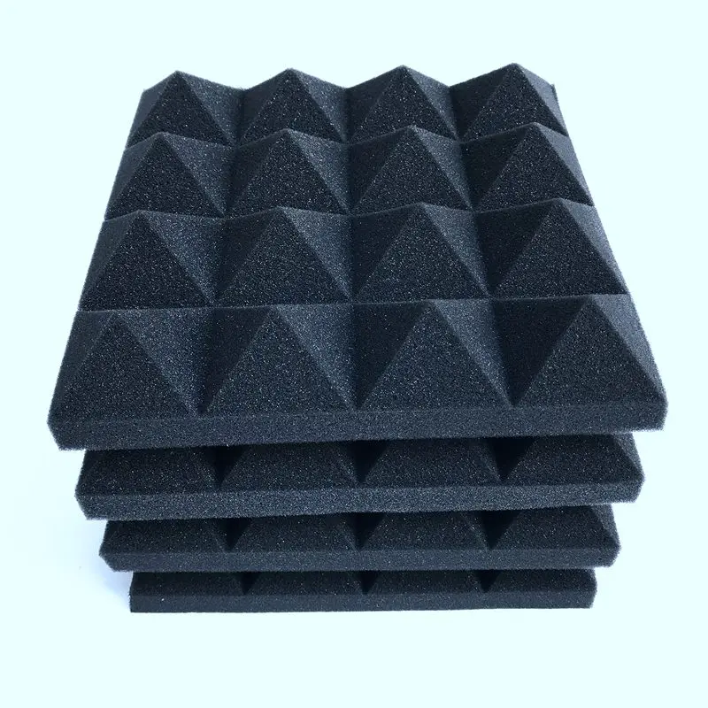 Промо-акция! 12 шт-пена для звукоизоляции звукопоглощения пирамидальной формы для студи обработки стеновых панелей