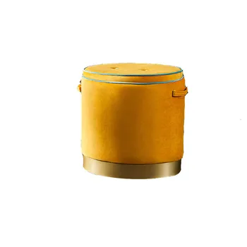 

Europe Light Luxurious Ellipse Sofa Stool Personality Concise Solo Chair Originality Makeup Stool Low Stool Dressing Stool