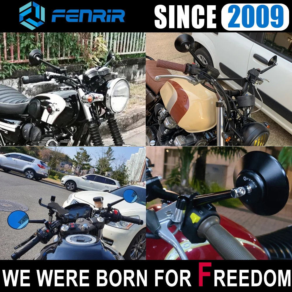 Мотоциклетное зеркало с ЧПУ для Honda Rebel Yamaha Fz1 Xsr700 Xsr900 Kawasaki Z750 Z800 Z900RS Suzuki SV650 KTM|mirror