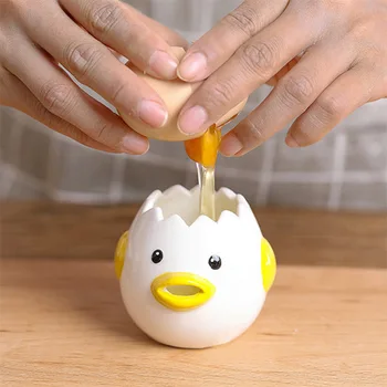 

Cute Little Chicken Ceramic egg White Separator Creative Egg Separator Egg Yolk Protein Separator Filter Baking Tools Egg Tools