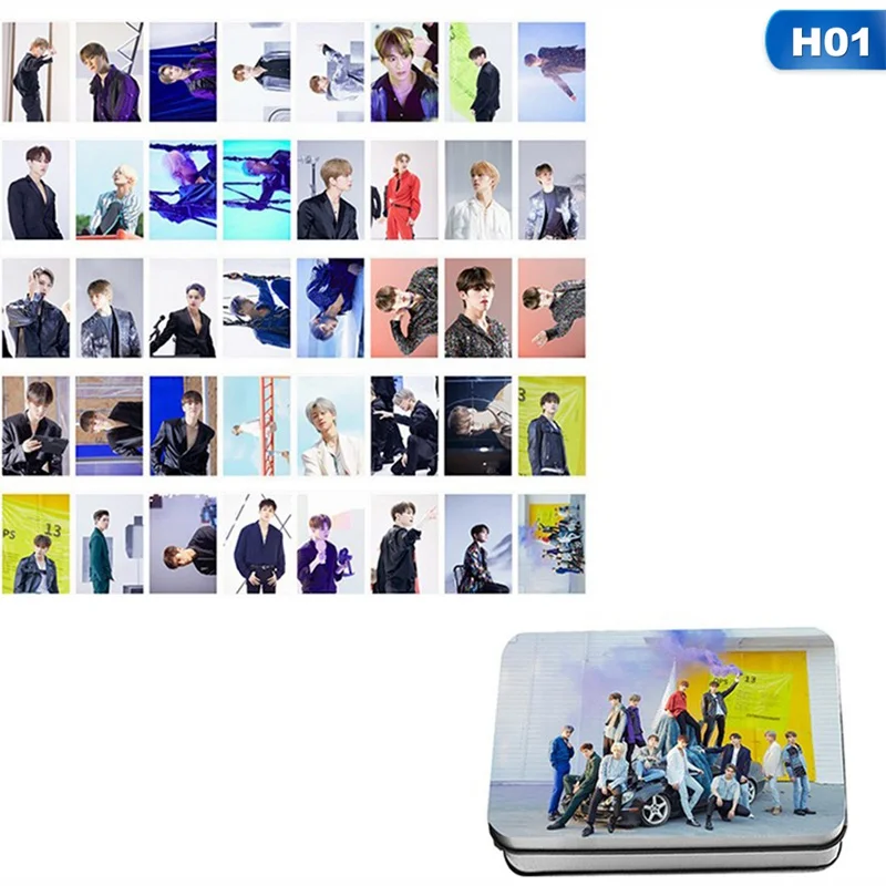 40 шт./компл. альбом Seventeen самодельная бумага Lomo карта фото плакат в виде карты фотостудии игрушек, для подарка, для фанатов Канцелярский набор