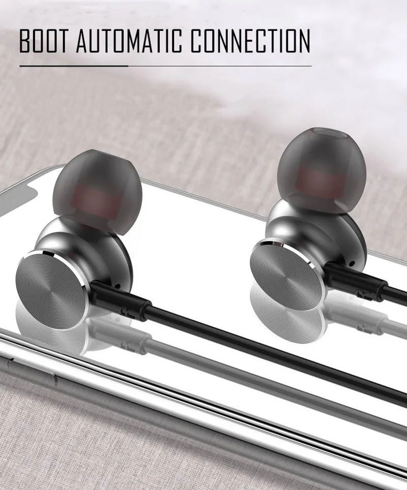 Neckband Bluetooth Headphones Stereo Headset Wireless Bluetooth Earphone Sports Earbuds With Mic for universal all mobile phones (4)