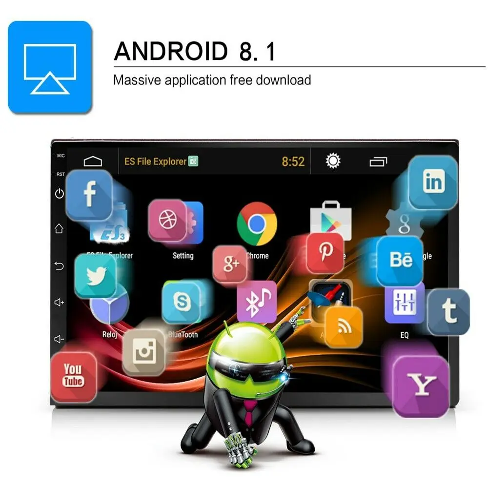 10,1 дюймов для Honda Accord 2008-2013 Android 9,1 Автомобильный мультимедийный MP5 плеер gps-навигация, радио, стерео 2+ 32G