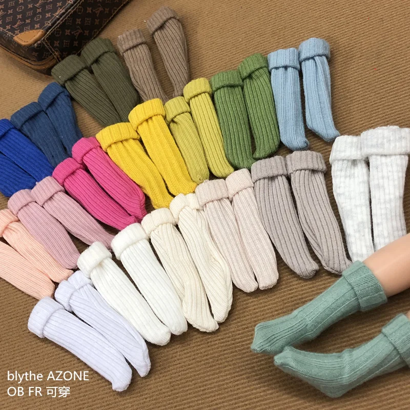 Новые яркие разноцветные куклы шорты носки для blyth, azone, Licca, Barbies, кукольные носки одежда аксессуары для 1/6 кукол