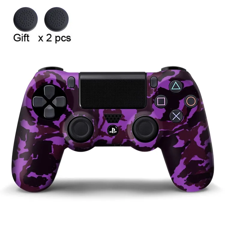 New Design PS4 Controller Skin Protective Camo Silicone Rubber Case Cover Grip For PS4 /Pro/ Slim Gamepad Accessories - Цвет: M