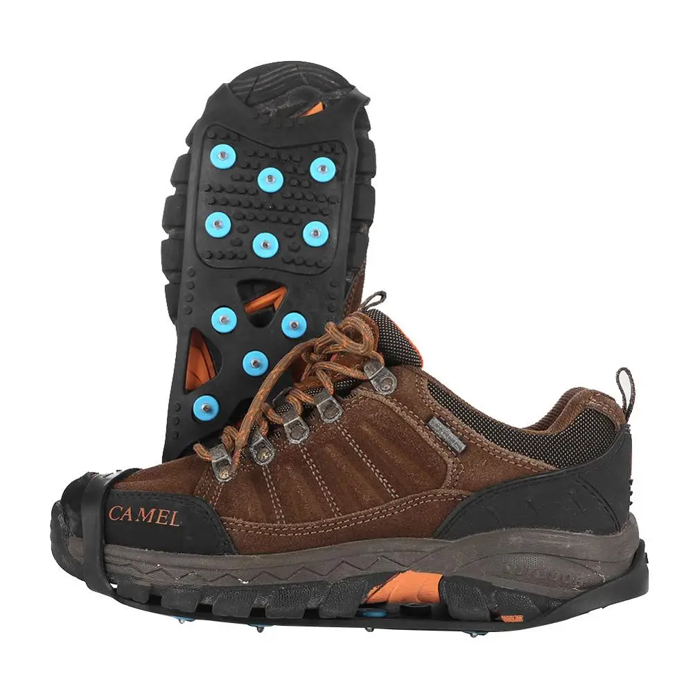 

Durable Shoe Crampons Not Easy to Damage 11 Studs Walk Traction Cleats Anti Slip Crampons Over Shoe Boot Ice Snow Grips Walk