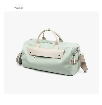 

2020 Outdoor Fitness Bag Waterproof Women Sports Bags For Shoes New Women Travel Handbag Tote Bag Oxford Green Gym Bag LW0179