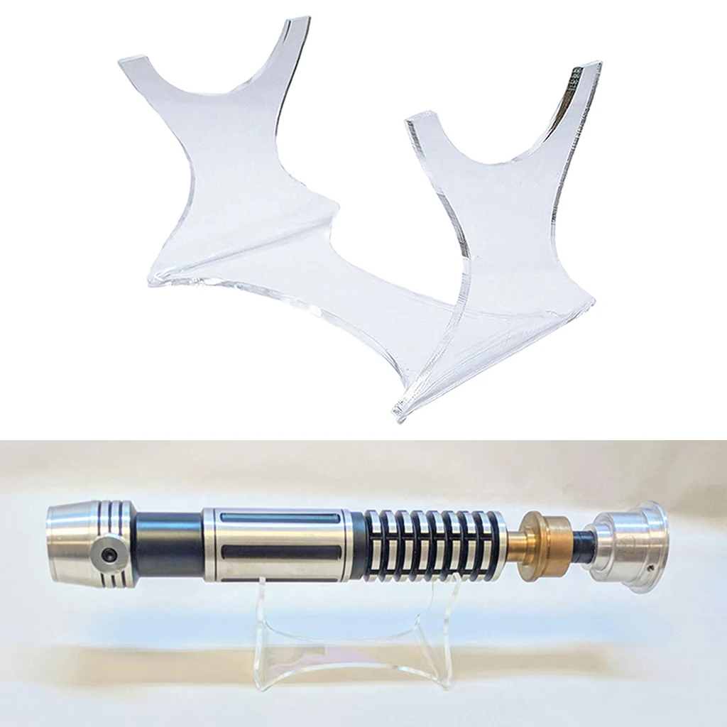 Clear Acrylic U-shape Display Rack Organizer Holder Display Stand Rack for Lightsaber Collectibles
