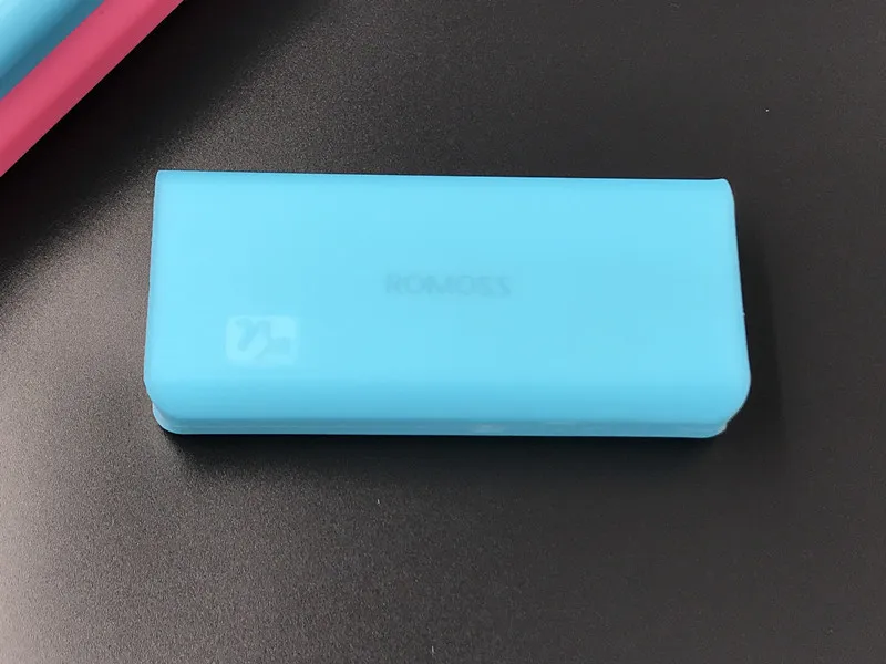 blue Портативный нетоксичный силиконовый мягкий защитный чехол для ROMOSS 20000mAh ROMOSS 10400mAh power DurableBank - Цвет: blue