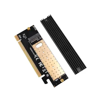 

M.2 NVMe M2 to PCIE 3.0 X16 SSD Adapter Controller Card M Key Interface Support PCI Express 3.0x16 SSD Disk