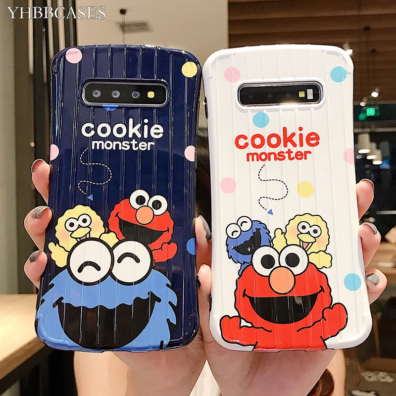 Мягкий мультяшный чехол YHBBCASES с забавным печеньем для Samsung Galaxy S10 Plus S8 S9 3D stria