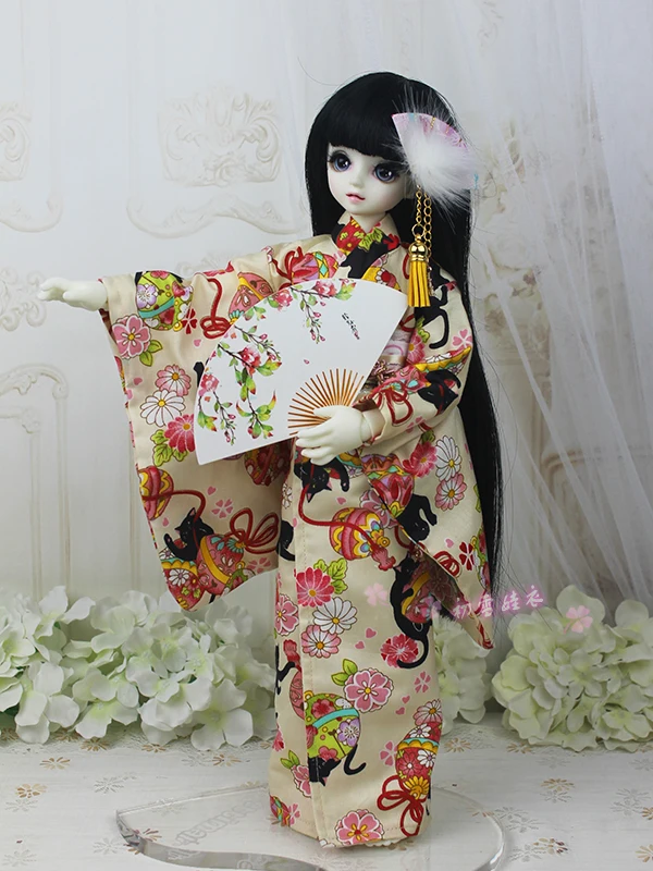 

1/6 1/4 1/3 BJD Accessories doll clothing Japanese Kimono yukata for BJD/SD,not include doll,shoes,wig and other E2505