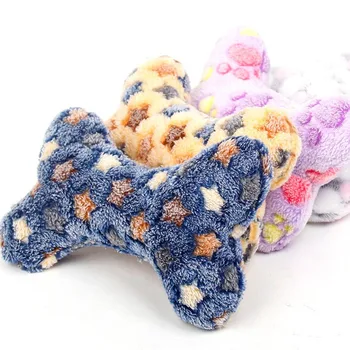 

1PCS Cute Bone shape Sound Squeakers Squeaky plush Toy color random