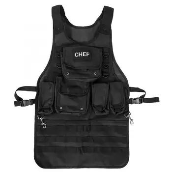 

Protective Apron Portable Tool Work Apron with Multiple Pockets for Cooking Home Woodworking Garden Barbecue Working Accessories