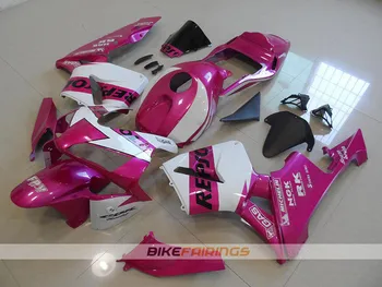 

4 Gifts New ABS Injection Mold Motorcycle Full Fairings Kit Fit For Honda CBR600RR F5 03 04 2003 2004 bodywork set Pink white