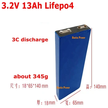 

24pcs prismatic battery cell 3.2V 13Ah lifepo4 battery pack for Car refrigerator electric bike electric tools solar lamp EV