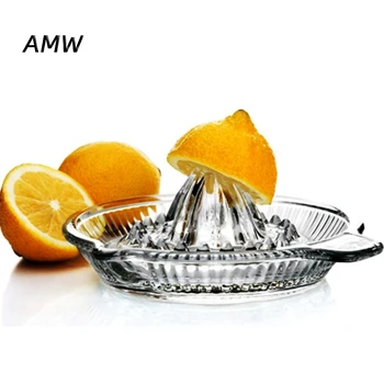 

Glass Manual Juicer,Lemon Squeezer Citrus Juicer ,Extractor Manual Hand with Handle and Pour Spout