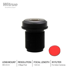 Witrue 1,44 мм объектив 3,0 мегапикселя широкоугольный 180 градусов MTV M12 X 0,5 крепление Рыбий глаз объектив с ИК-фильтром для экшн-камеры