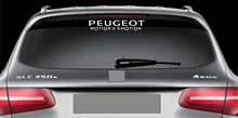 

For Rear Window Sticker fits Peugeot Motion & Emotion New Vinyl Decal Car Logo RW72